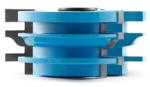 Amana 935-AMANA Ogee Reversible Stile & Rail Shaper Cutter - 1-1/2" Cutting Height; 1/2" & 3/4" Bore; 1" Profile Height; 2-1/2" Small Diameter; 1/4" Radius; 3-1/2" Overall Diameter; 3-Wing, Carbide Tipped