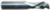 MAGNATE 9374 2 Flute Compression Spiral Router Bit - 1/2" Cutting Diameter; 1-1/8" Cutting Length; 1/2" Shank Diameter; 3" Overall Length; 2+2 Up-Down, Solid Carbide, Right Hand