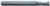 MAGNATE 9421 2 Flute Slow Spiral Up-Cut Router Bit - 1/4" Cutting Diameter; 3/8" Cutting Length; 1/4" Shank Diameter; 2-1/2" Overall Length; Solid Carbide, Right-Hand