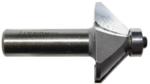 MAGNATE 943 Chamfer Router Bit - 45 Degree; 9/16" Cutting Height; 1/2" Shank Diameter; 1-1/2" Shank Length; 1-7/16" Overall Diameter; 45 degree for making 4-sided boxes; 2-Flute Carbide Tipped