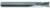 MAGNATE 9431 2 Flute Slow Spiral Down-Cut Router Bit - 1/4" Cutting Diameter; 3/8" Cutting Length; 1/4" Shank Diameter; 2-1/2" Overall Length; Solid Carbide, Right-Hand