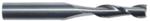 MAGNATE 9461 2 Flute Spiral Up-Cut Router Bit - 5.0mm Cutting Diameter; 3/4" Cutting Length; 1/4" Shank Diameter; 2" Overall Length; Fish Tail End, Solid Carbide, Right-Hand