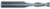 MAGNATE 9465 2 Flute Spiral Up-Cut Router Bit - 5/16" Cutting Diameter; 1-1/8" Cutting Length; 5/16" Shank Diameter; 3" Overall Length; Fish Tail End, Solid Carbide, Right-Hand