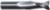 MAGNATE 9471 2 Flute Spiral Up-Cut Router Bit - 17/32" Cutting Diameter; 1-1/4" Cutting Length; 1/2" Shank Diameter; 3-1/2" Overall Length; Fish Tail End, Solid Carbide, Right-Hand