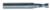MAGNATE 9480 2 Flute Spiral Down-Cut Router Bit - 3/16" Cutting Diameter; 5/8" Cutting Length; 1/4" Shank Diameter; 2" Overall Length; Fish Tail End, Solid Carbide, Right-Hand