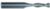 MAGNATE 9484 2 Flute Spiral Down-Cut Router Bit - 9/32" Cutting Diameter; 1" Cutting Length; 5/16" Shank Diameter; 2-1/2" Overall Length; Fish Tail End, Solid Carbide, Right-Hand