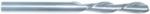 MAGNATE 9499 2 Flute Spiral Down-Cut Router Bit - 1/4" Cutting Diameter; 1-1/2" Cutting Length; 1/4" Shank Diameter; 3-1/2" Overall Length; Fish Tail End, Solid Carbide, Right-Hand