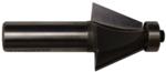 MAGNATE 951 Chamfer Router Bit - 15 Degree; 7/8" Cutting Height; 1/2" Shank Diameter; 1-1/2" Shank Length; 1" Overall Diameter; 15 degree for making 12-sided boxes; 2-Flute Carbide Tipped