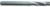 MAGNATE 9557 3 Flute Slow Chipbreaker Spiral Up-Cut Router Bit - 1/4" Cutting Diameter; 1-1/8" Cutting Length; 1/4" Shank Diameter; 2-1/2" Overall Length; Solid Carbide, Right-Hand