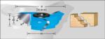 Amana 968 Cove & Bead Shaper Cutters - 3/4" Cutting Height; 3/4" Bore; 5/8" Cutting Depth; 15/64" Radius; 3" Overall Diameter