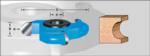 Amana 972 Flute (Convex) Shaper Cutters - 3/8" Flute Height; 3/4" Bore; 3/16" Radius; 2-5/8" Overall Diameter; C-025 Rub Collar
