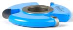 Amana 972-AMANA Flute (Convex) Shaper Cutter - 3/8" Flute Height; 1/2" & 3/4" Bore; 3/16" Radius; 2-5/8" Overall Diameter; C-025 Rub Collar; 3-Wing, Carbide Tipped