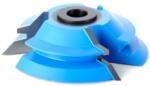 Amana 998-AMANA Lock Miter Shaper Cutters - 1" Cutting Height; 45 Degree; 1/2" & 3/4" Bore; 3-3/4" Overall Diameter; C-006 Rub Collar; 3-Wing, Carbide Tipped