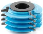 Amana 999-AMANA Finger Joint Shaper Cutter - 1-1/2" Cutting Height; 1/2" & 3/4" Bore; 3/8" Cutting Depth; 2-7/8" Overall Diameter; C-011 Rub Collar; 3-Wing, Carbide Tipped