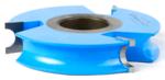 Amana A-29-104 Bullnose Shaper Cutter - 1/2" Bead Height; 1-1/4" Bore; 1/4" Radius; 4" Overall Diameter; 13/16" Cutting Height; C-035 Rub Collar; Heavy duty bead cutter; 3-Wing, Carbide Tipped