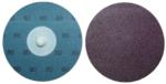 Magnate A3QR5 Type R Quick Aluminum Oxide Change Discs, 50 Discs/Pack - ResinFibre Backing, Roll-On/Roll-Off Threaded; 3" Diameter; 50 Grit