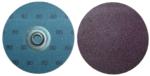 Magnate A3QS3 Type S Quick Aluminum Oxide Change Discs, 50 Discs/Pack - ResinFibre Backing, Turn-On/Off Plastic Clip; 3" Diameter; 36 Grit