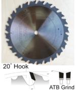 Magnate AK121 Anti-Kickback Rip Saw Blade - 12" Diameter; 28 Tooth; 1" Bore; .126" Kerf; .087" Plate; Carbide Tipped, 20 Degree Hook, ATB Grind