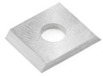 Amana AMA-18 Straight 1-Hole Insert Knife - 2 Cutting Edges; 9.6mm Length; 12mm Width; 1.5mm Thickness; 4mm Hole Diameter; 35 Degree Bevel; For General Purpose Wood, Chipboard, Plywood; Solid Carbide