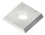 Amana AMA-19 Straight 1-Hole Insert Knife - 2 Cutting Edges; 11.6mm Length; 12mm Width; 1.5mm Thickness; 4mm Hole Diameter; 35 Degree Bevel; For General Purpose Wood, Chipboard, Plywood; Solid Carbide