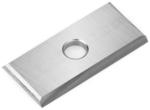 Amana AMA-25 Straight 1-Hole Insert Knife - 2 Cutting Edges; 25mm Length; 12mm Width; 1.5mm Thickness; 4mm Hole Diameter; Solid Carbide