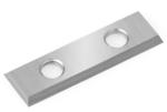 Amana AMA-30 Straight 2-Hole Insert Knife - 4 Cutting Edges; 30mm Length; 9mm Width; 1.5mm Thickness; 4mm Hole Diameter; 14mm CTC; 35 Degree Bevel; For General Purpose Wood, Chipboard, Plywood; Solid Carbide