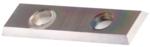 Amana AMA-30-DLC Straight 2-Hole Insert Knife - 4 Cutting Edges; 30mm Length; 9mm Width; 1.5mm Thickness; 4mm Hole Diameter; 14mm CTC; 35 Degree Bevel; Diamond-Like Carbon Coated For Solid Wood; Solid Carbide