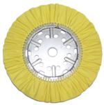 Magnate AWH14114 Hard Airway Buffing Wheel, 100% Cotton Sheet - 14" Diameter; 1-1/4" Hole Diameter; 16 Ply; 1 Count/Pack; Safety Flange is mandatory for use with an airway buffing wheel