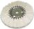 Magnate AWS1034 Soft 16-Ply Cotton Airway Buffing Wheel - 10" Diameter; 3/4" Hole Diameter