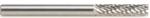 Amana BURS-080 Cylindrical Shape SB Burr Bit - 1/8" Diameter; 9/16" Cutting Height; 1/8" Shank Diameter; 1-1/2" Overall Length; SB-43DC Ref #; Solid Carbide Double Cut with End Cut for Die-Grinders
