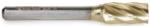 Amana BURS-102NF Cylindrical Shape SA Burr Bit, Non-Ferrous ZrN Coated - 3/8" Diameter; 3/4" Cutting Height; 1/4" Shank Diameter; 2-1/2" Overall Length; SA-3FM Ref #; Solid Carbide with No End Cut for Die-Grinders