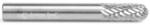 Amana BURS-120 Radius Cylinder SC Burr Bit - 1/4" Diameter; 5/8" Cutting Height; 1/4" Shank Diameter; 2" Overall Length; SE-3DC Ref #; Solid Carbide Double Cut for Die-Grinders