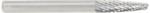 Amana BURS-138 Tree Shape SF Burr Bit - 1/8" Diameter; 1/2" Cutting Height; 1/8" Shank Diameter; 1-1/2" Overall Length; SD-3FM Ref #; Solid Carbide Double Cut for Die-Grinders