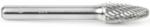 Amana BURS-142 Tree Shape SF Burr Bit - 3/8" Diameter; 3/4" Cutting Height; 1/4" Shank Diameter; 2-1/2" Overall Length; SD-42DC Ref #; Solid Carbide Double Cut for Die-Grinders