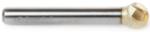 Amana BURS-154NF Ball Shape SD Burr Bit, Non-Ferrous ZrN Coated - 3/8" Diameter; 5/16" Cutting Height; 1/4" Shank Diameter; 2-1/8" Overall Length; SC-5FM Ref #; Solid Carbide for Die-Grinders