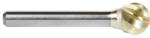 Amana BURS-158NF Ball Shape SD Burr Bit, Non-Ferrous ZrN Coated - 1/2" Diameter; 7/16" Cutting Height; 1/4" Shank Diameter; 2-1/4" Overall Length; SD-3DC Ref #; Solid Carbide for Die-Grinders