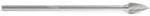 Amana BURS-199 Pointed Tree Shape SG Burr Bit - 1/2" Diameter; 1" Cutting Height; 1/4" Shank Diameter; 6-3/4" Overall Length; SG-5L6DC Ref #; Solid Carbide Double Cut for Die-Grinders