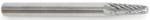 Amana BURS-210 Radius Cone Shape SL Burr Bit - 1/8" Diameter; 3/8" Cutting Height; 1/8" Shank Diameter; 1-1/2" Overall Length; SL-41DC Ref #; Solid Carbide Double Cut for Die-Grinders