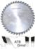 Magnate C0854 Standard Cut-Off Saw Blades, ATB Grind, 5/8" Bore - 8" Diameter; 40 Tooth; 15 degree Hook; .110" Kerf; .070" Plate