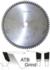 Magnate C1058 Standard Cut-Off Saw Blades, ATB Grind, 5/8" Bore - 10" Diameter; 80 Tooth; 5 degree Hook; .126" Kerf; .087" Plate; Carbide Tipped