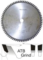 Magnate C0956 Standard Cut-Off Saw Blades, ATB Grind, 5/8" Bore - 9" Diameter; 60 Tooth; 10 degree Hook; .128" Kerf; .087" Plate; Carbide Tipped