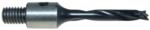 Magnate C62099 Brad Point 7/16"-14 Threaded Shank Carbide Tipped Drill Bit - 1/4" Cutting Diameter