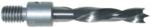 Magnate C62111 Brad Point 7/16"-14 Threaded Shank Carbide Tipped Drill Bit - 3/8" Cutting Diameter