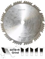 Magnate CB121 Combination Saw Blade, 4ATB+R Grind - 12" Diameter; 60 Tooth; 1" Bore; .155" Kerf; .110" Plate; Carbide Tipped, 15 Degree Hook