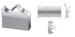 Amana CSK-150 Amana&reg Corrugated Back Moulder Steel - 25" Length; 2-1/2" Width; 1/4" Thickness; 1 Knives/Pkg