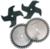 Skarpaz D10401 Industrial Dado Set - 2 Tooth Chippers - 10" Diameter; 40 Tooth; 1" Bore; Max. 13/16" Kerf; Carbide Tipped