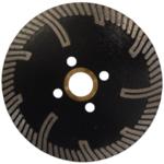 Magnate DGP0408S78 General Purpose Diamond Blade - 4" Diameter; 7/8" Bore; 8mm Segment Height; 0.080" Width; It comes with mounting holes for flush cutting adapters.