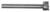 Magnate DR316 Door Drill Bit, Carbide Tipped - 1" Cutting Diameter; Full straight shank; 3-Wing, 1/2" Shank Diameter, 6" Overall Diameter