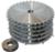 Magnate DS1036 Stackable Dado Set, 5/8" Bore - 250mm Diameter; 36 Tooth; 1/8" to 13/16" Kerf Range; Carbide Tipped