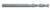 Magnate EM1105 End Mills, 2-Flute Solid Carbide - 1/16" Mill Diameter; 1/8" Shank Diameter; 1/8" Flute Height; 1-1/2" Overall Length